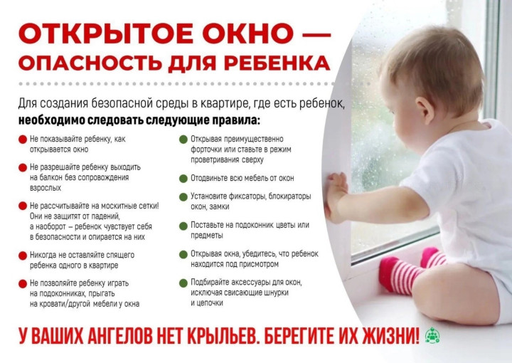 Внимание!!! Открытое окно - опасность для ребёнка Внимание!!! Открытое окно - опасность для ребёнка.